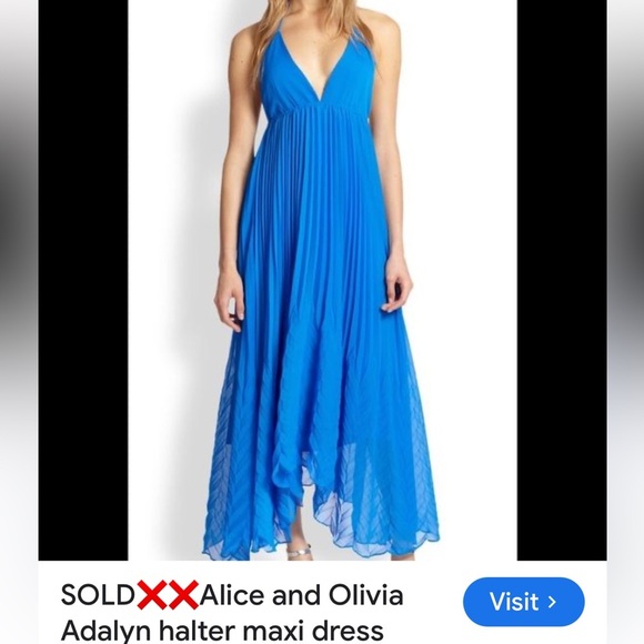 Alice +Olivia maxi dress size small